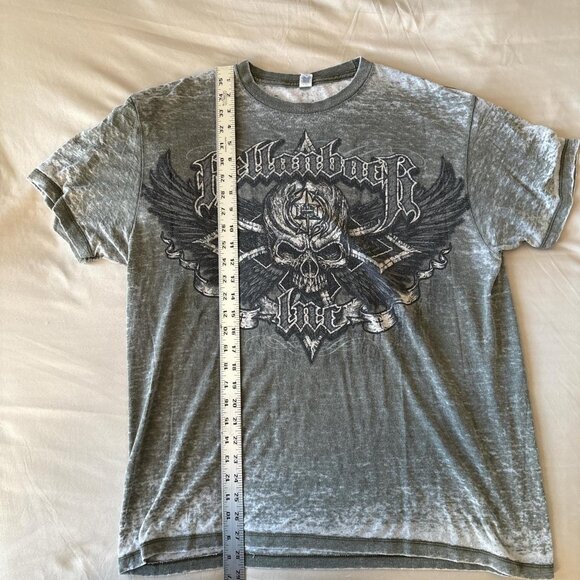 Hellanbach Inc. Graphic Tee Skull with Wings - Picture 4 of 6